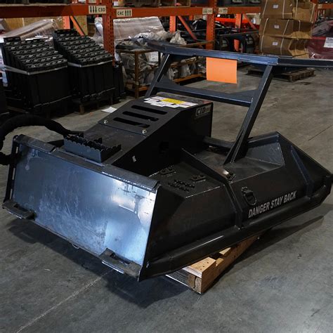 cid mini skid steer snow and litter bucket|cid disc mulcher for sale.